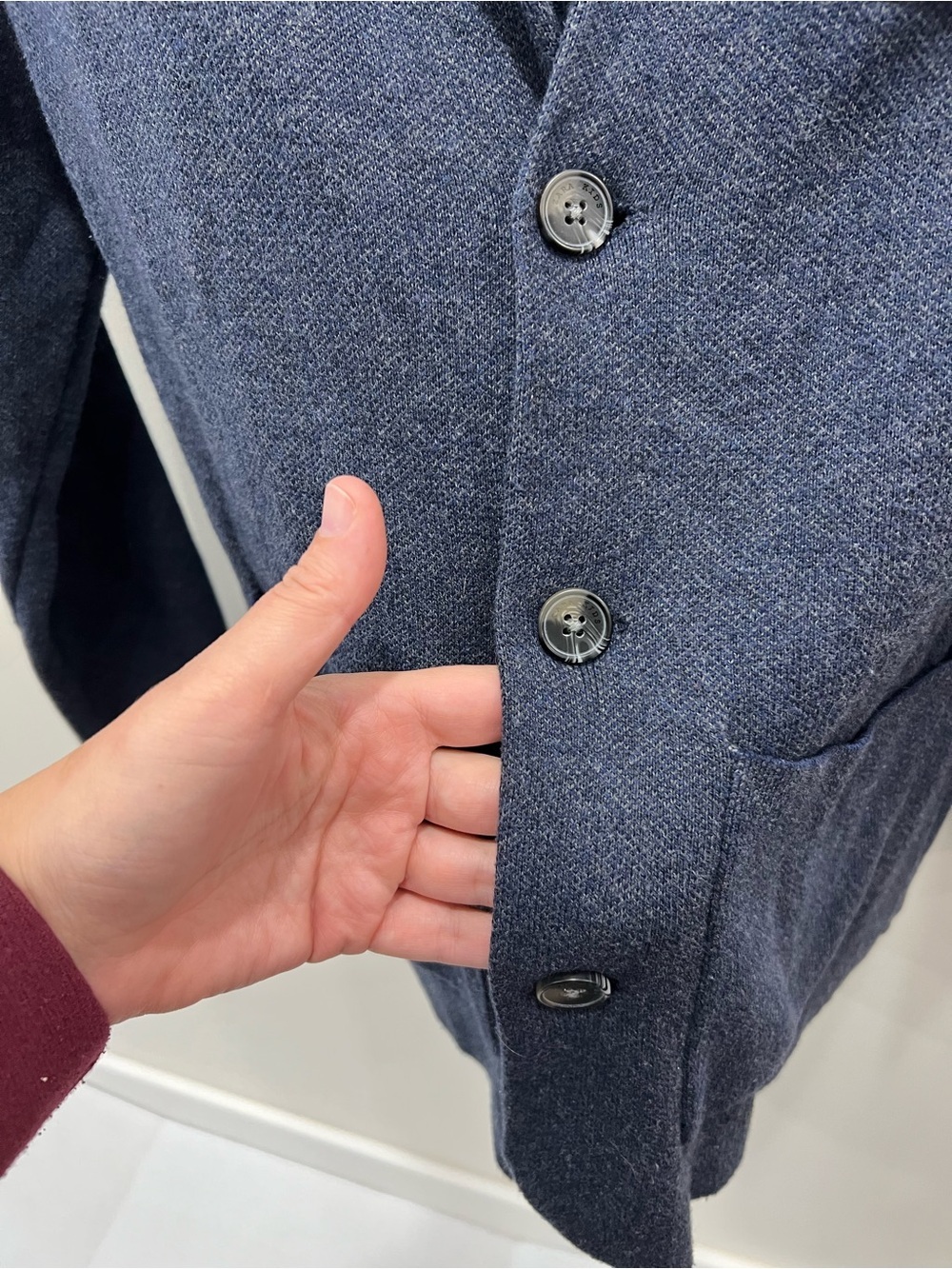 Zara Kids Knit Blazer Cardigan Navy Blue Size 11/12 (152) - Picture 8 of 9
